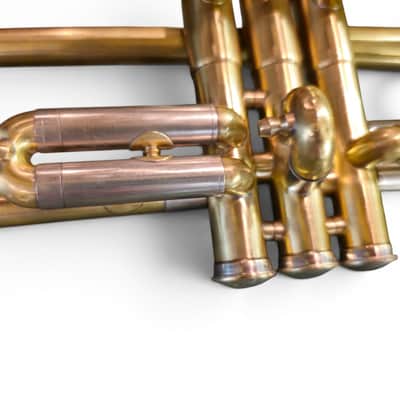 SVintage Soviet Bb Trumpet “Pompovaya Truba” No. 3461 — Moscow Musical Instrument Factory — 1970s — Brass & Silver Finish with Original Velvet Case image 13