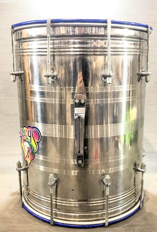 A W & SONS (SEE VIDEO) TWO-SIDED BEER KEG BARREL CONGA -ALUMINUM- FREE SHIP TO C-USA! image 1