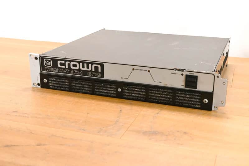 AMCRON MICRO-TECH 600 パワーアンプ アムクロン Crown Micro-Tech 600 Power Amplifier | Reverb