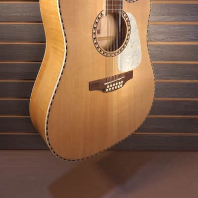 Takamine GD74CE-12U 2025 - Natural Gloss - Flame Maple Body - Unison 12-String - TP36 Electronics - Professional Set-Up image 8