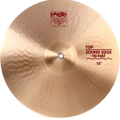 Paiste 15" 2002 Sound Edge Hi-Hat Cymbal (Top)