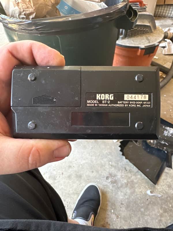Korg BT-2 Bass Tuner 1990s - Black/Teal/Gold image 1