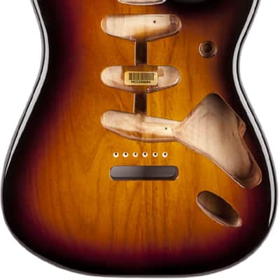 Fender Classic Series 60's Stratocaster SSS Alder Body Vintage Bridge Mount, 3-Color Sunburst image 5