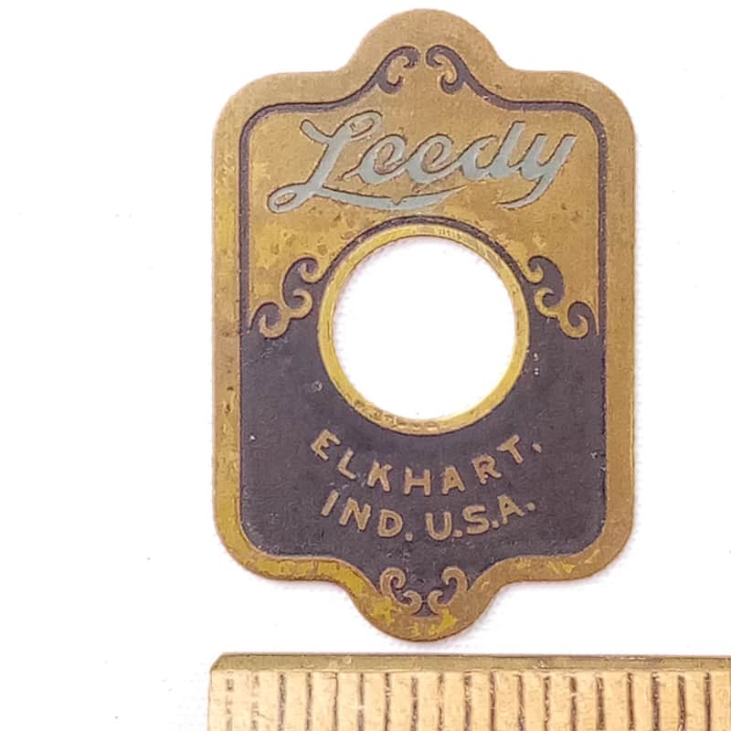 Leedy "Elkhart,Ind USA"Blue/Brass Badge 1930-40s Snare/Bass/Tom Drum Vintage USA image 1
