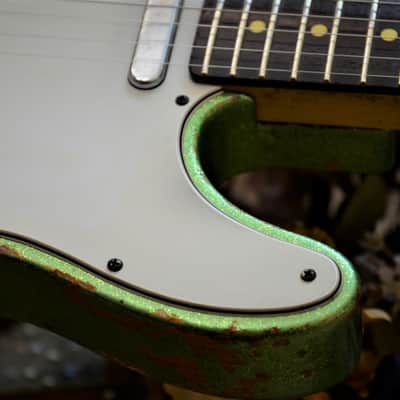 American Fender Telecaster Custom Heavy Relic Green Sparkle image 13