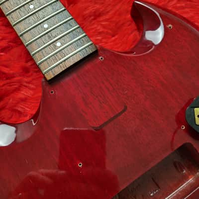 Samick SG-1P (SG Jr. Junior) 1989-1990 - Cherry - Set Neck With Long Tenon - Made in Korea MIK image 20