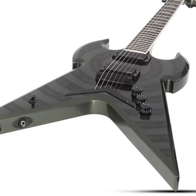 Schecter Warhammer NT Norse Dragon Bullseye - Metallic Green (4581) image 1