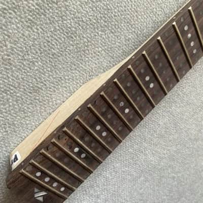 Maple Wood Guitar Neck, 24 Frets Rosewood Fingerboard image 11
