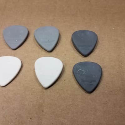 6 (six) Wedgie Rubber Guitar Picks~Sampler Set ~For Ukulele/ Bass (Mix and Match) image 5
