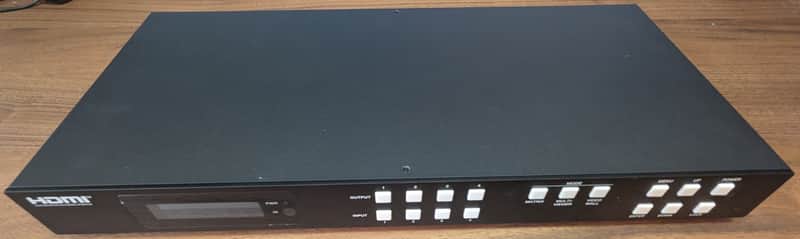 Unbranded 4K@60hz 4x4 HDMI™ Matrix w/ Video Wall (Seamless, Audio Extract, MultiView)-UHD-44MVW 2024 - Excellent image 1