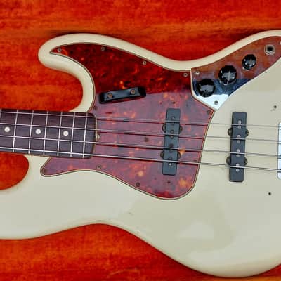 Fender Jazz Bass L-series 1965 - Olympic white refin image 2