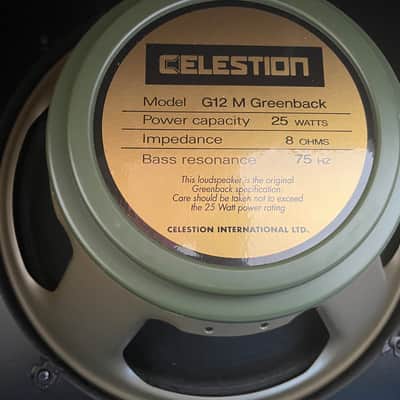 Palmer Gitarrenbox 1x12 Celestion G12 M Greenback 8 Ohm 25 Watt image 4