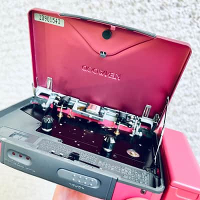 KENWOOD CP-K5 Walkman Cassette Player, Excellent Rare Pink Red ! For Display or Repair ! image 6