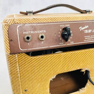 Fender Champ 5C1 Wide Panel 1x6" Combo Amplifier 1954 - Tweed Bild 8