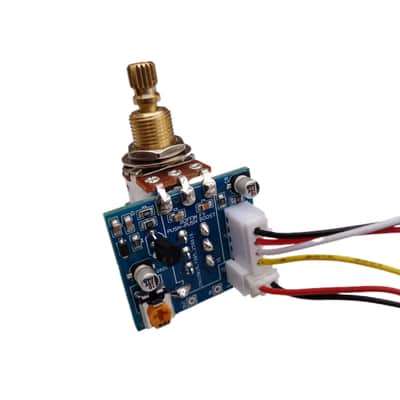 Boffin FX Push-Push Onboard Clean Boost Preamp 20dB 500K r Humbuckers, Super Strats & LPs image 5