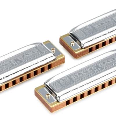 Hohner Blues Harp Pro Pack 3-piece Harmonica Set image 3