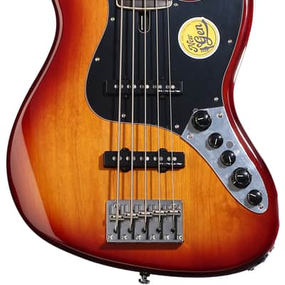 Sire Marcus Miller V7 New Gen 5-string Electric Bass Guitar - Tobacco Sunburst  Ebony Fingerboard image 3