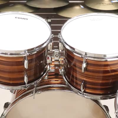 Pearl Tiger Eye Pearl 4pc Drum Kit Set 22/16/13/12" Vintage 1970's MIJ image 13