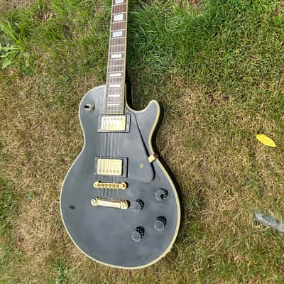 El Degas Les Paul Custom Set Neck 70s/80s - Black Made in Japan image 2