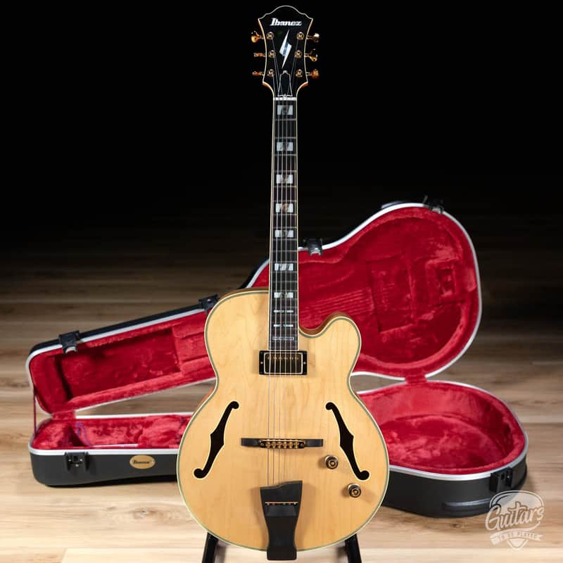 Ibanez PM200 Pat Metheny Signature Hollowbody Guitar w/Case - Natural image 1
