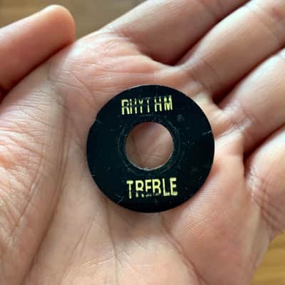 Hand aged Toggle Switch Plate, BLACK, R/T plate, Gibson Les Paul Historic image 2