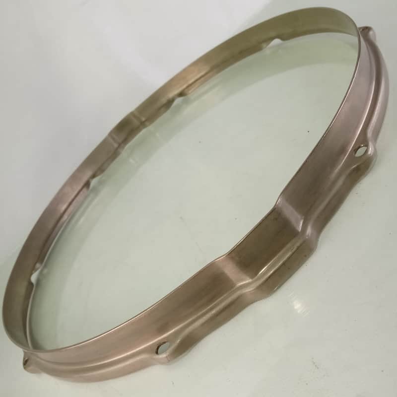 Leedy Stick Chopper 14"Snare Drum Resonant Rim/Hoop Nickel-Brass Double-Flng NOB image 1