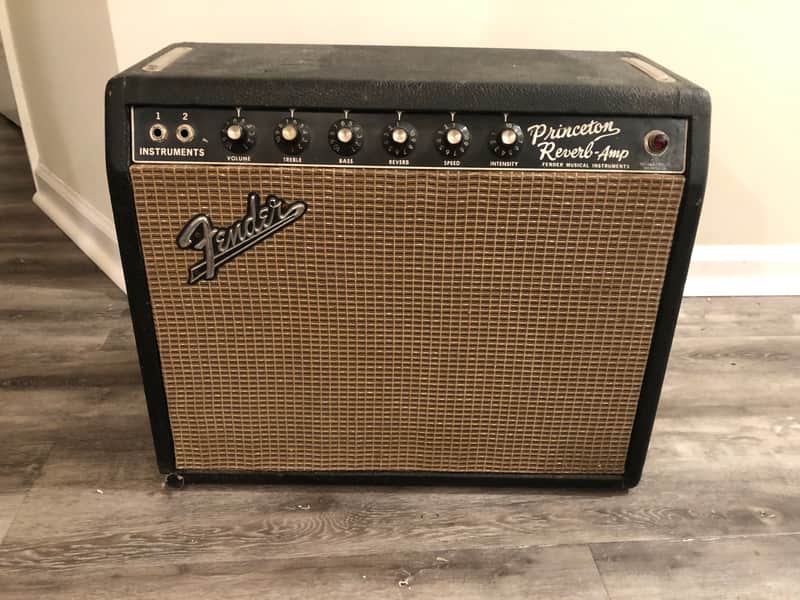 Vintage Fender Princeton Reverb 1965 Blackface image 1