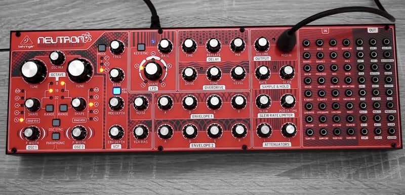 Behringer Neutron Paraphonic Analog and Semi-Modular Synthesizer 2018 - Present - Red image 1