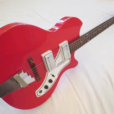 1962 Supro Bermuda Vintage Guitar in original Cherry Polyester! image 1