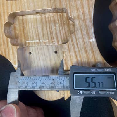 Finished Ash 6 string Jem style guitar body, HSH, AANJ, front route- RB221 image 7