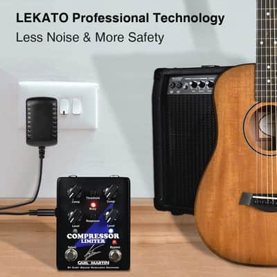 LEKATO Guitar Looper Pedal Effect Pedal with Tuner Function Looper Pedal Loops 9 Loops 40 minutes Record Time with USB Cable and 9V 0.6A Pedal Power Supply Adapter image 5