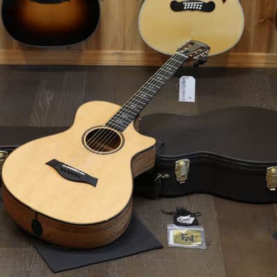 Unplayed! 2018 Taylor 712ce 12 Fret Limited Edition Torrified Spruce Blackwood Acoustic Guitar Natural + OHSC image 1