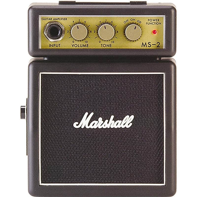 Marshall Micro Stack MS-2 1-Watt 1x2" Battery-Powered Guitar Combo 2012 - Present - Black image 1