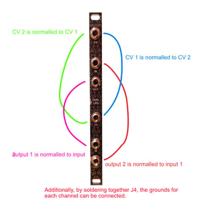 Waveform Dual Low Pass Gate 2LPG Crossmod Passive 3U Eurorack module - ASSEMBLED image 4
