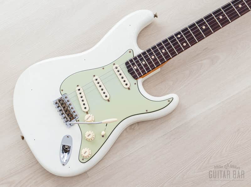 2023 Fender Custom Shop Limited Edition 1959 Special Stratocaster Journeyman Relic Olympic White w/ Case, CoA