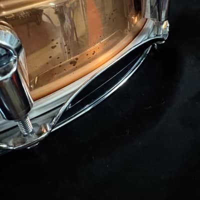 Yamaha SD6455 Handcrafted Copper Snare Drum 14"x5.5" - Excellent Condition image 4