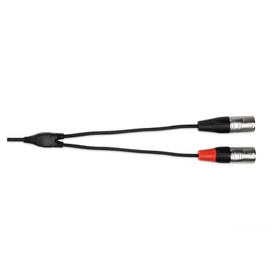 Hosa HMX-015Y 15 ft Pro Stereo Breakout Cable REAN 3.5mm TRS to Dual XLR3M image 3