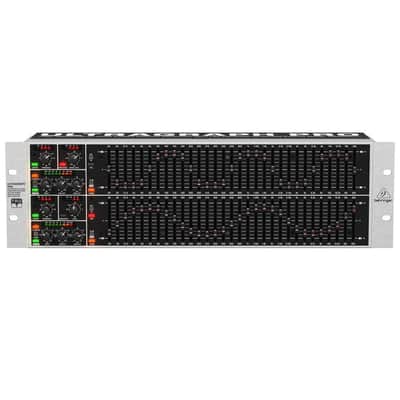 Behringer Behringer ULTRAGRAPH PRO FBQ6200HD HD Dual Channel 31-Band Stereo Graphic Equalizer with FBQ Feedback Detection System, Limiters and Pink-Noise Generator - with 2X 15' 8mm XLR Microphone Cable image 2