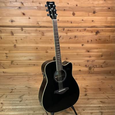 Yamaha FGC-TA TransAcoustic Acoustic Guitar - Black image 2