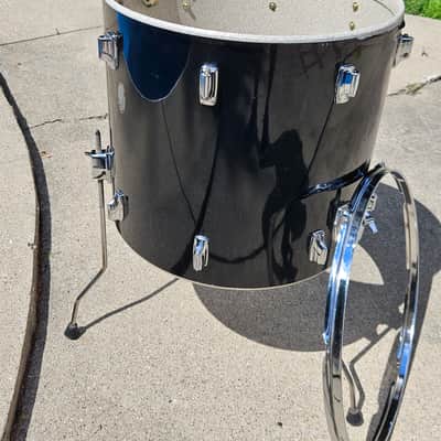 Vintage Tama Imperialstar 20" Floor Tom Black Made in Japan Rare Size w/ Legs image 7