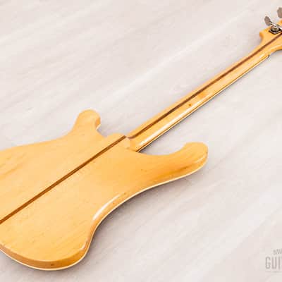 1979 Rickenbacker 4001 Vintage Neck Through Bass Mapleglo, 100% Original w/ Case image 14