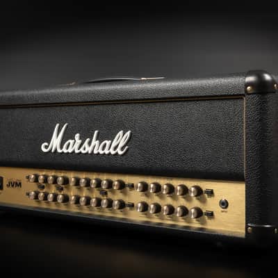 2012 Marshall JVM410HJS Joe Satriani Signature Edition - Black | Made in UK 4-Channel 100-Watt Guitar Tube Amp Head Top Collector's Condition | Custom Flight Case image 3