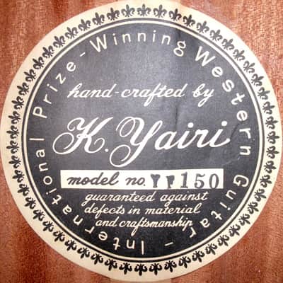 1971 Hand Made K Yairi YF150 OOO size Acoustic Guitar, very early model+SKB Case image 23
