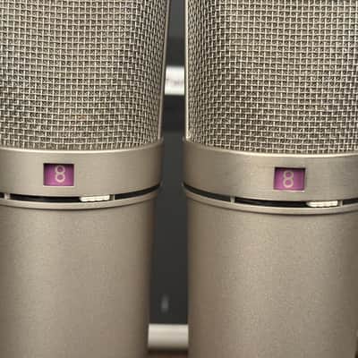Vintage Neumann U 87 Condenser Microphone Stereo Pair. Close SN. Great Shape U87 1982 image 11