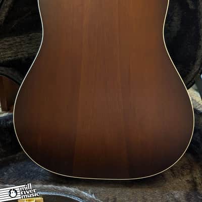 Iris DF Burst w/ White binding and Firestripe pickguard Acoustic Guitar image 5