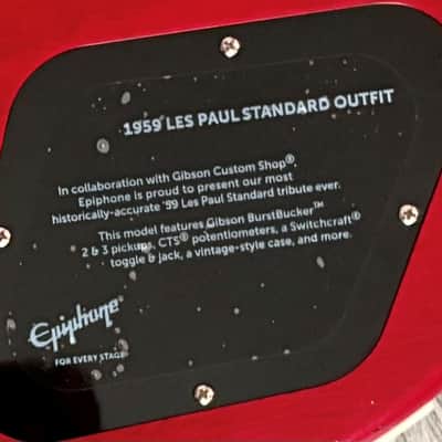 Epiphone '59 Les Paul Standard Outfit 2020 - 2025 - Aged Dark Burst image 6