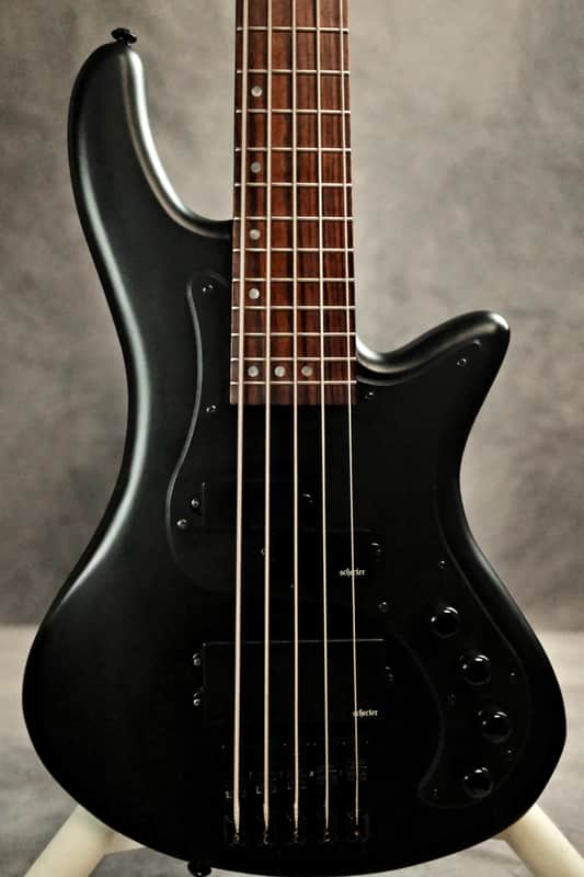 Schecter Stiletto Stealth-5 Active 5-String Bass 2010s - Satin Black