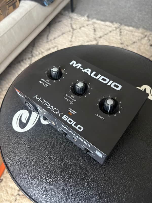 M-Audio M-Track Solo USB Audio Interface 2020 - Present - Black image 1