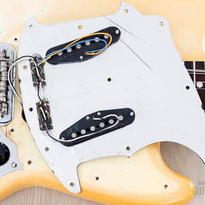 1981 Fender Mustang Vintage Offset Guitar Olympic White w/ Case image 19