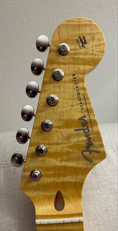 Warmoth Fender Stratocaster 3A Flame Maple Neck image 1